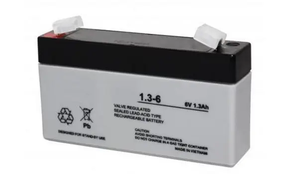 6 Volts 1.2/1.3 Ah