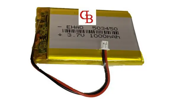 503450 Lipo 3.7V 1000mAh JST 1.25 2 pins