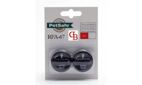 RFA-67D PetSafe Lot de 2 Piles(6V)