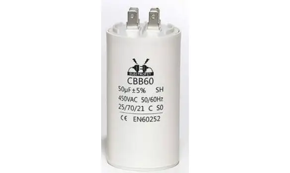 50uF 450V Capacitor spade