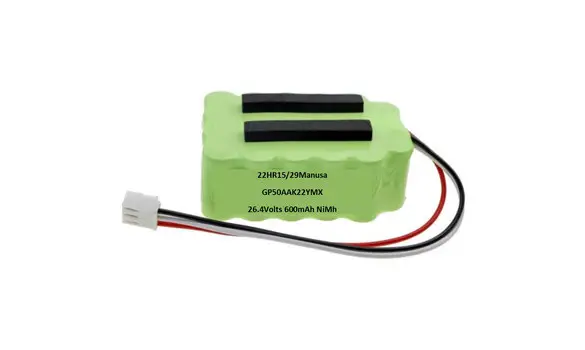 GP50AAK22YMX 26.4V 600mAh