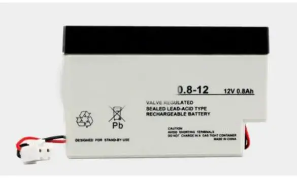 12 Volts 0.8 Ah avec connecteur