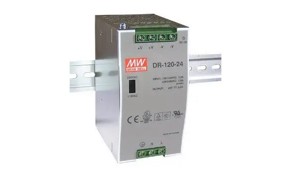 DR120-24 - 24 Volts 4.6/5.0 A DIN