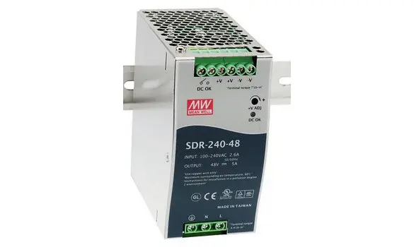 SDR240-48 48Volts 5.0 A MW DIN