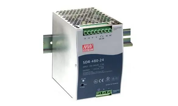 SDR480-48 48Volts 10.0 A MW DIN