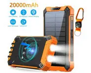 Power Bank 20A 4USB Solaire Induction