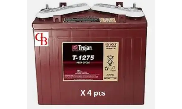 4 Batteries T125 6V 240ah C20h TROJAN