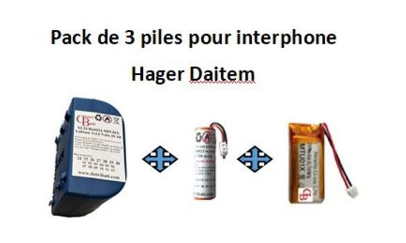 MPU01X + MTU01X + BAT90821 Hager Dait