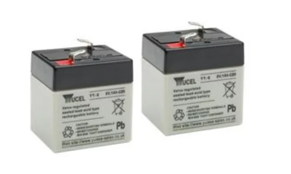 6.0 Volts 1.0Ah Pack 2 pcs Plomb