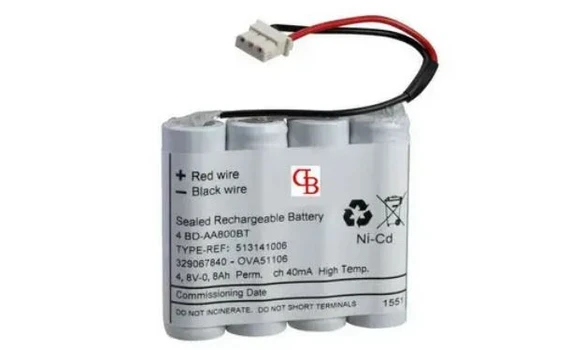OVA51107 4.8V 800 mAh NiCd +3pts